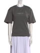 Brunello Cucinelli Graphic Print Crew Neck T-Shirt