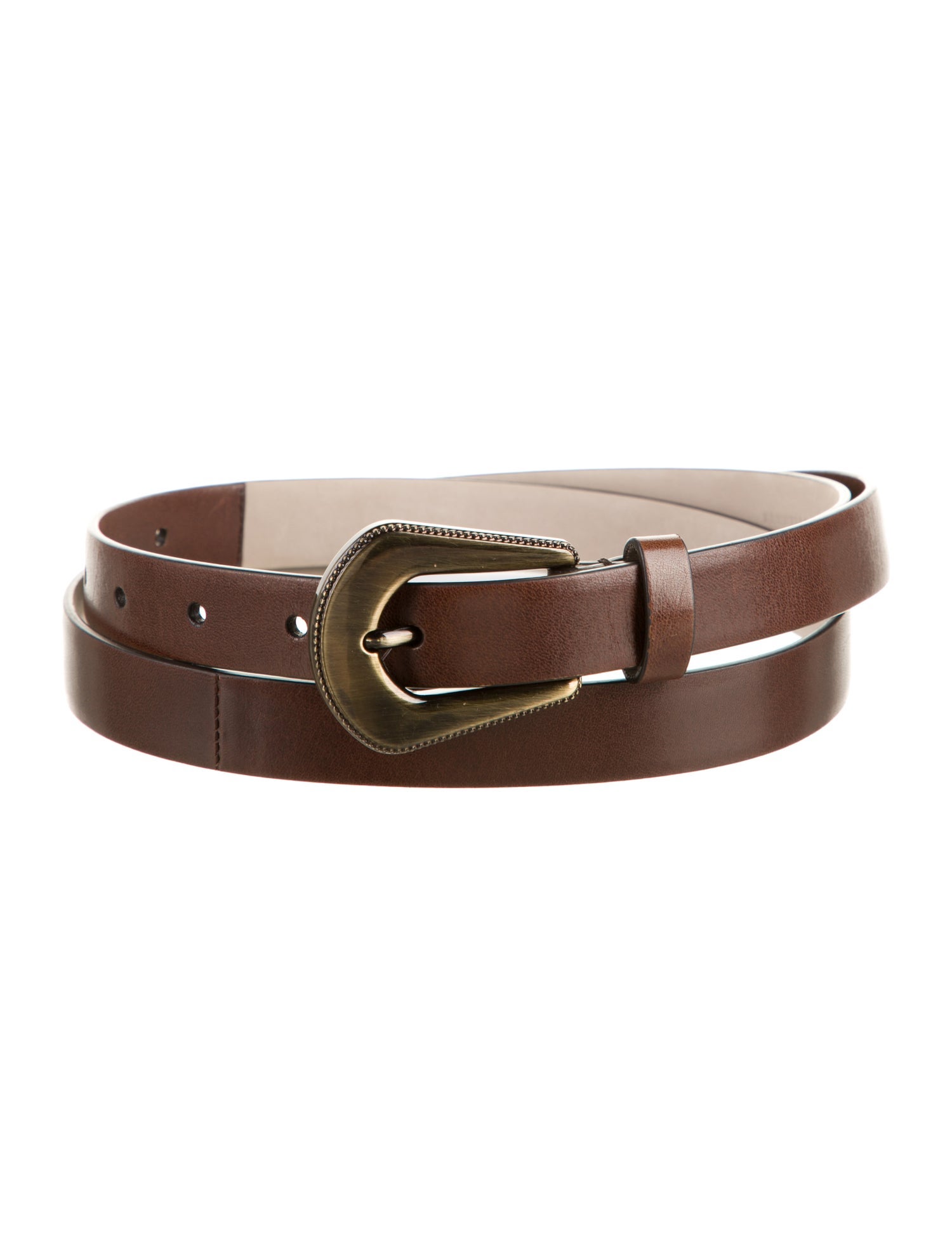 Brunello Cucinelli Skinny Leather Belt