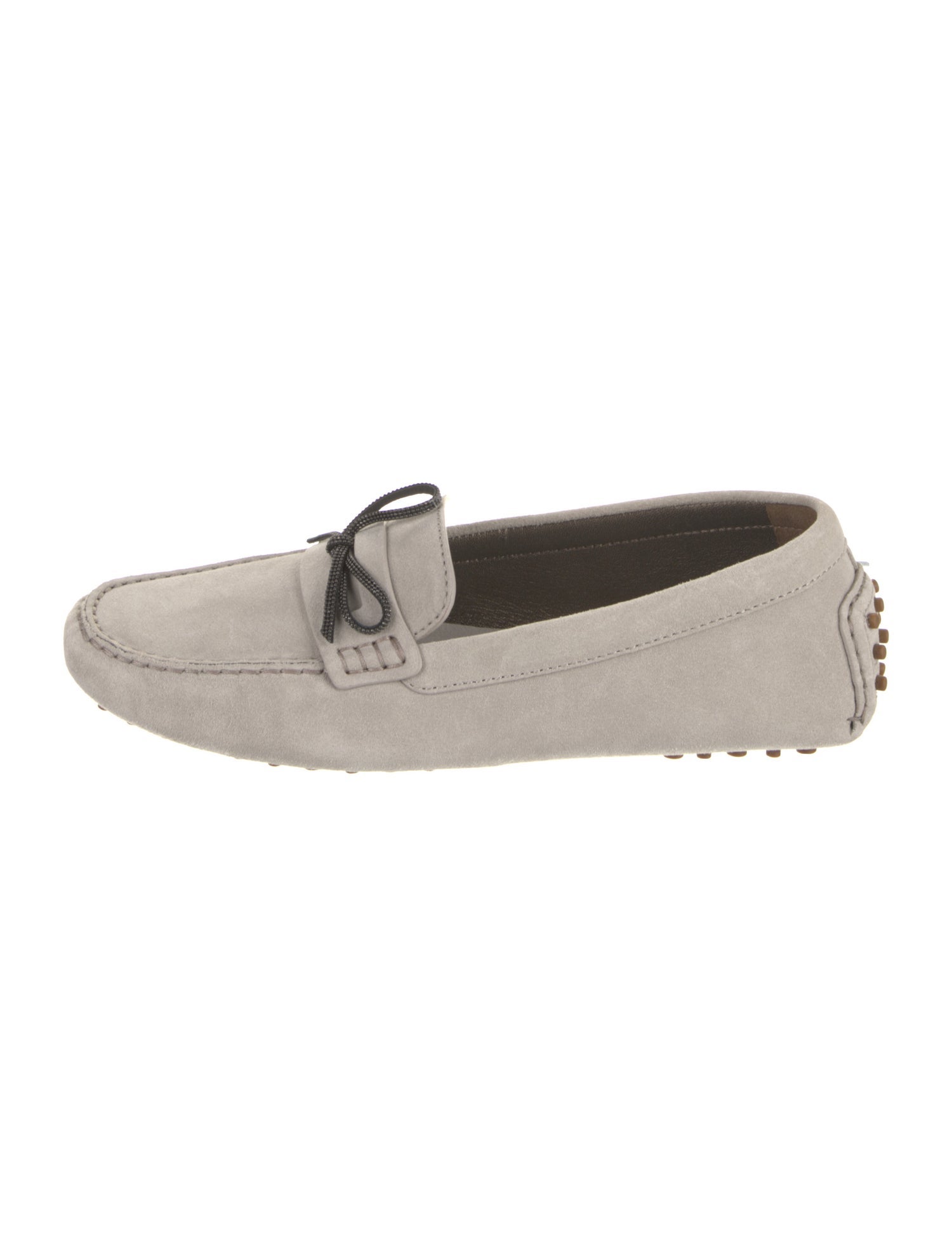 Brunello Cucinelli Suede Bow Accents Loafers