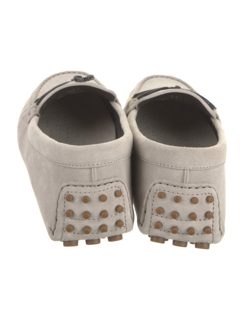 Brunello Cucinelli Suede Bow Accents Loafers