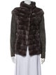 Brunello Cucinelli Cashmere Faux Fur Jacket