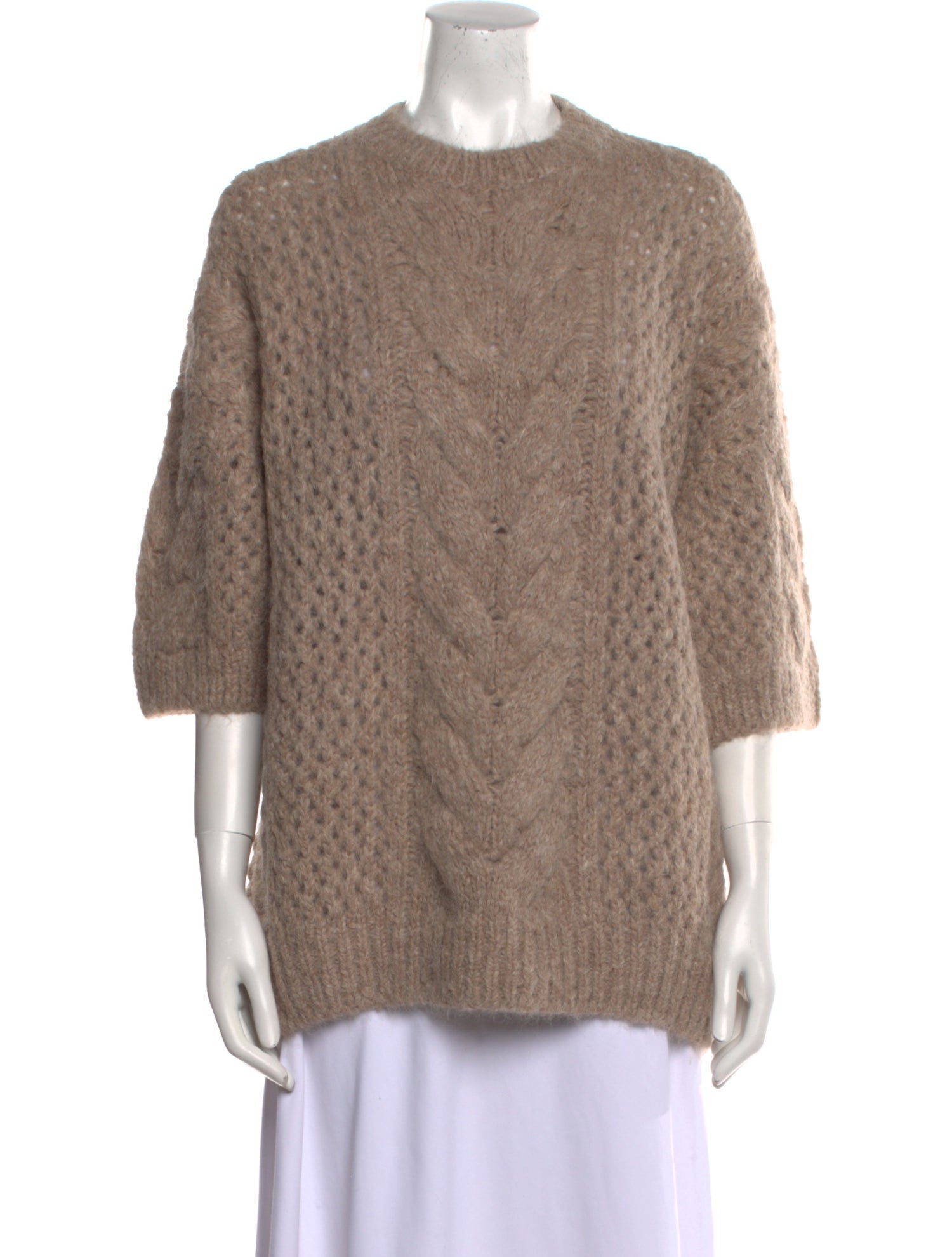 Brunello Cucinelli Alpaca Crew Neck Sweater