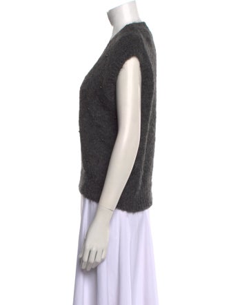 Brunello Cucinelli Alpaca V-Neck Sweater