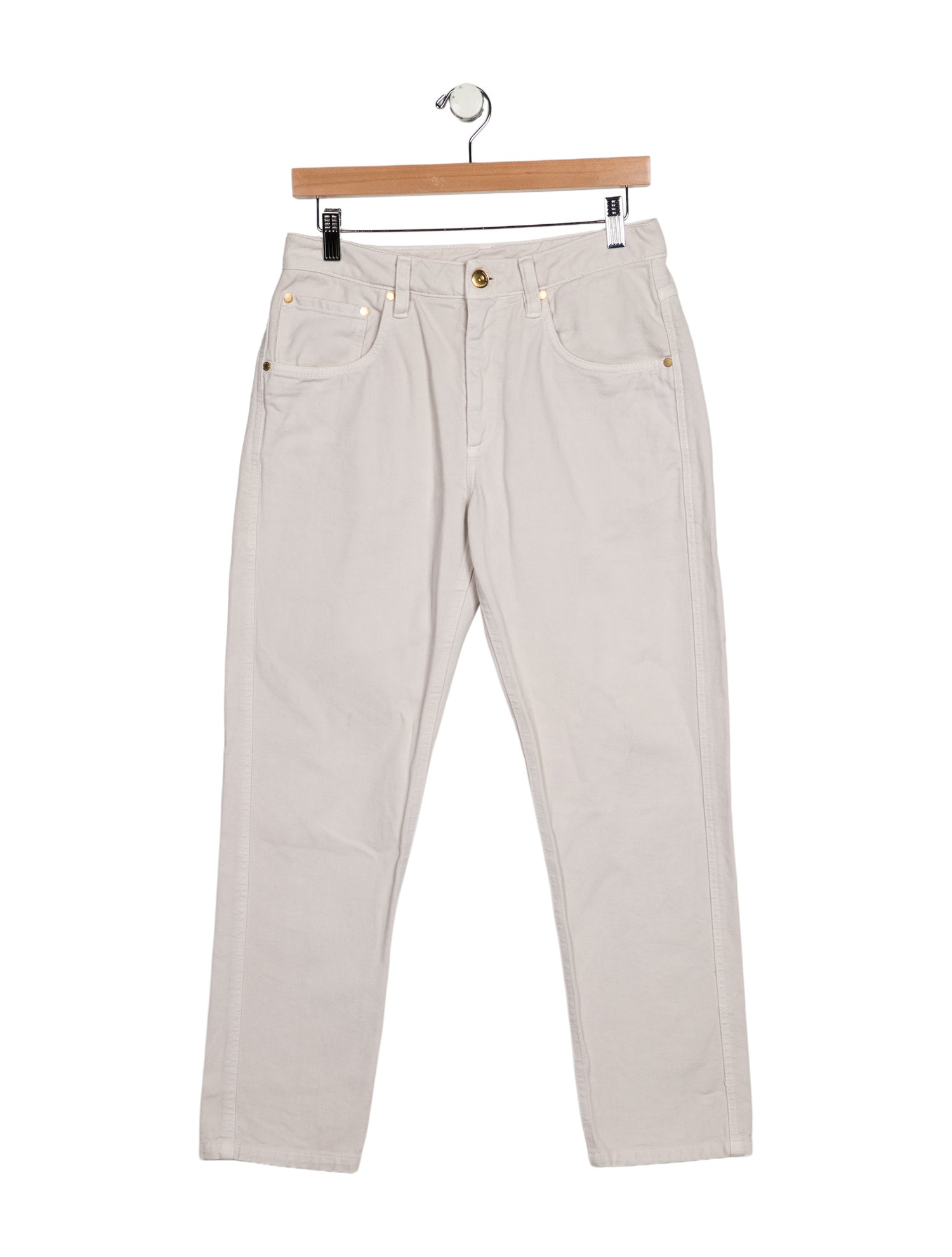 Brunello Cucinelli Mid-Rise Straight Leg Jeans