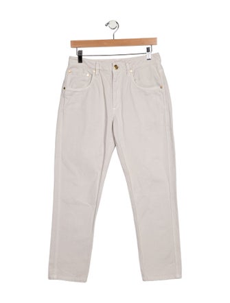 Brunello Cucinelli Mid-Rise Straight Leg Jeans