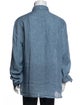 Brunello Cucinelli Linen Long Sleeve Button-Up Top