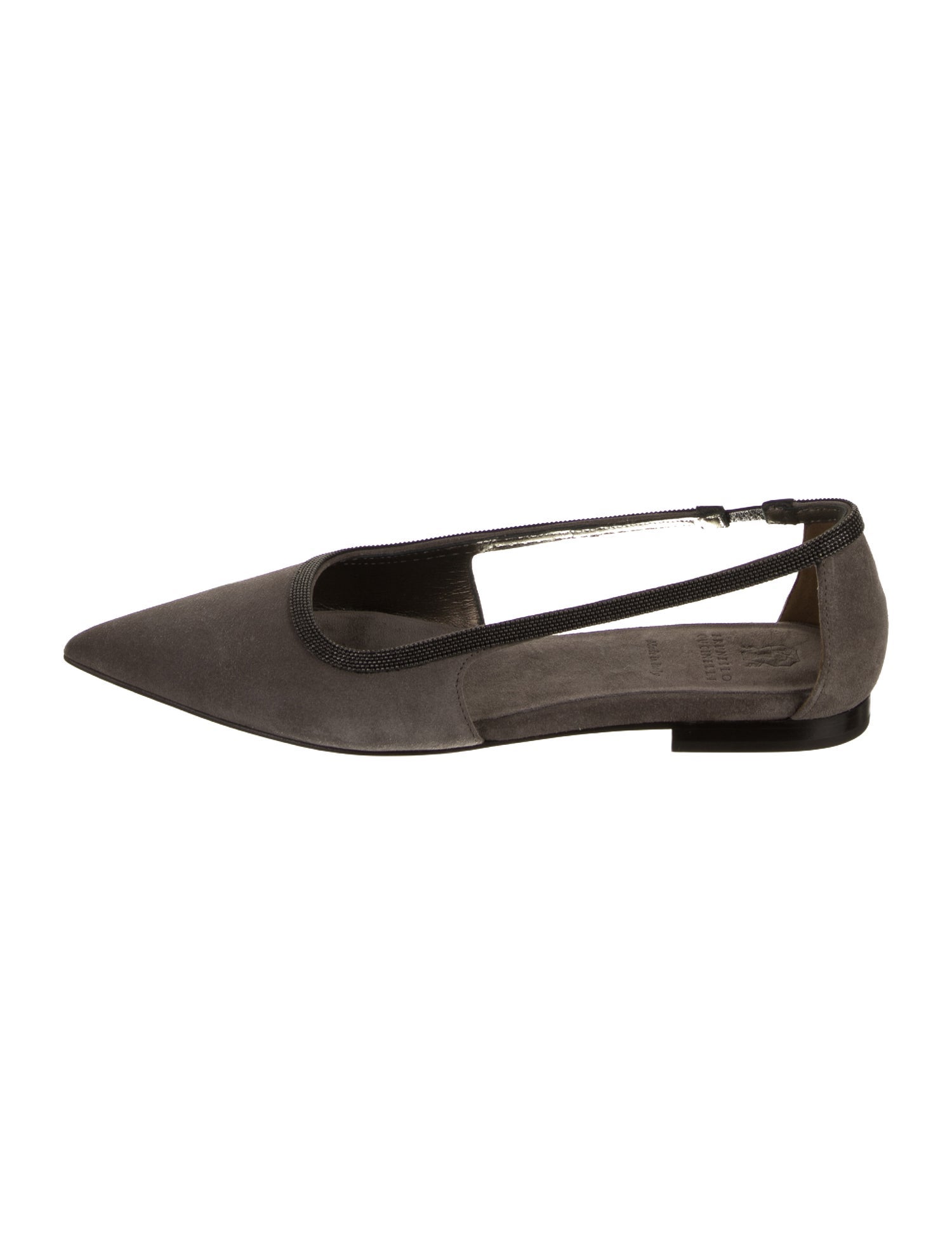 Brunello Cucinelli Suede Flats