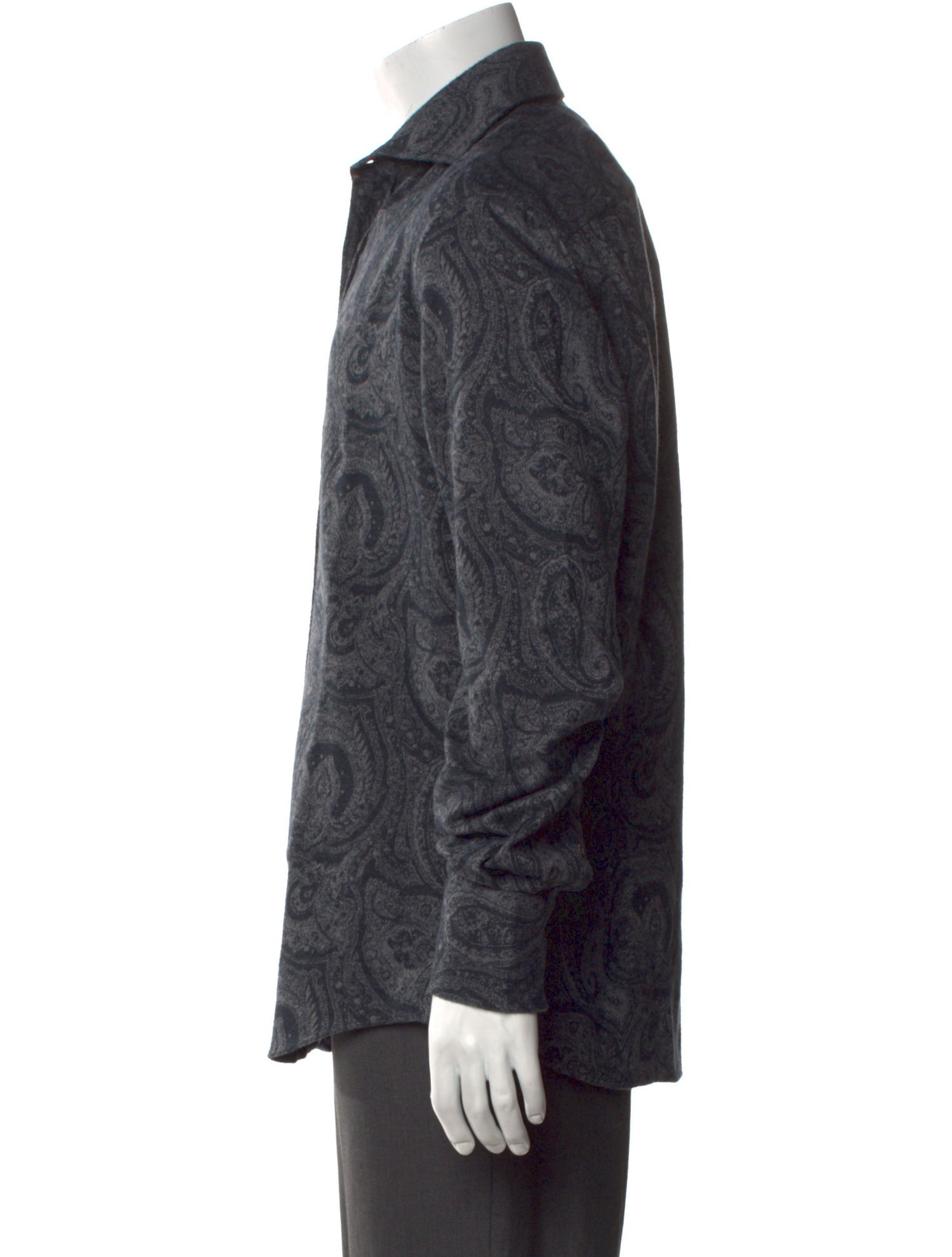 Brunello Cucinelli Paisley Print Long Sleeve Shirt w/ Tags