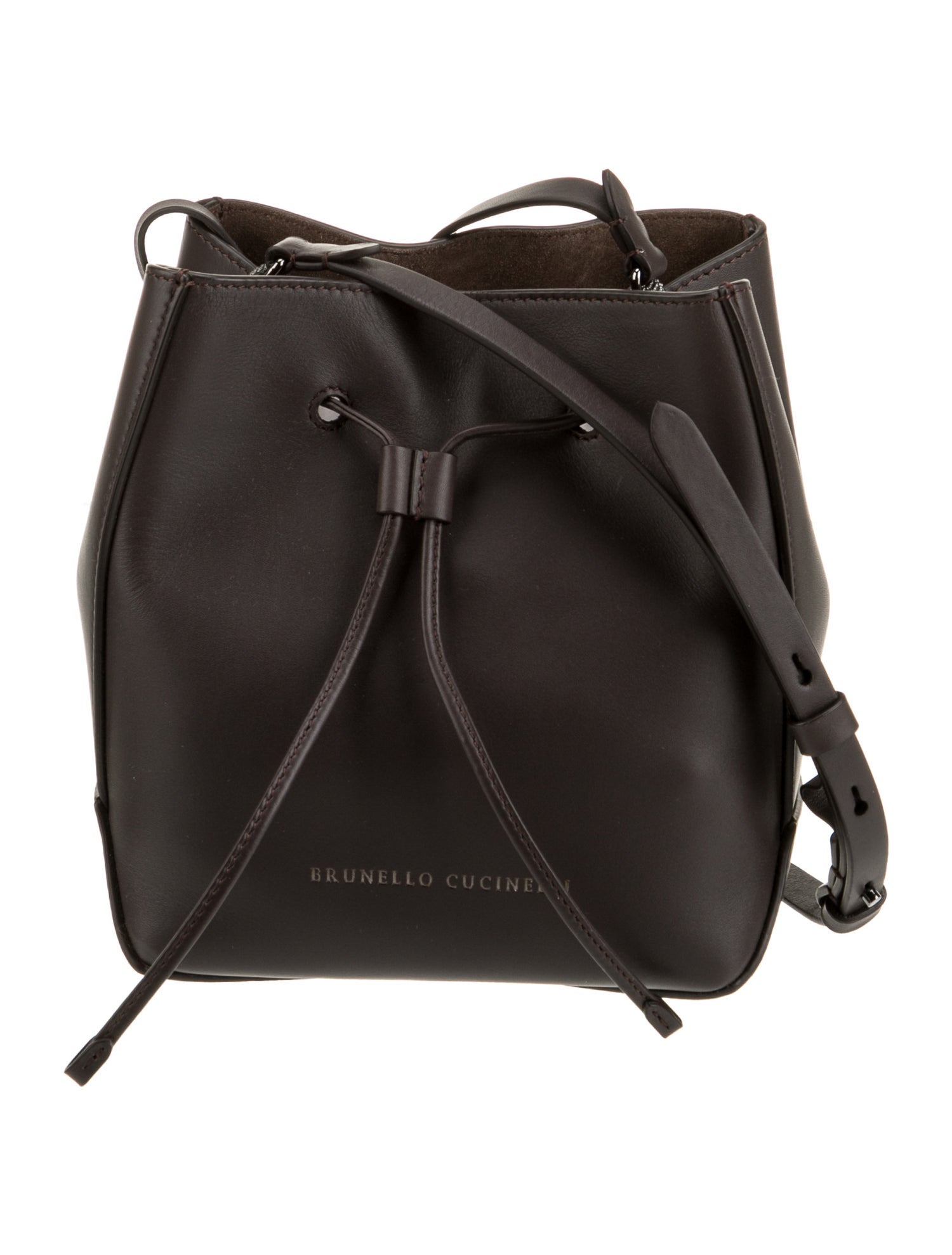 Brunello Cucinelli Leather Bucket Bag