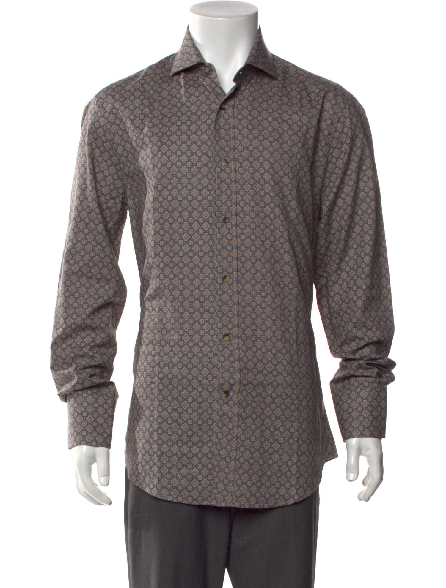 Brunello Cucinelli Printed Long Sleeve Shirt w/ Tags