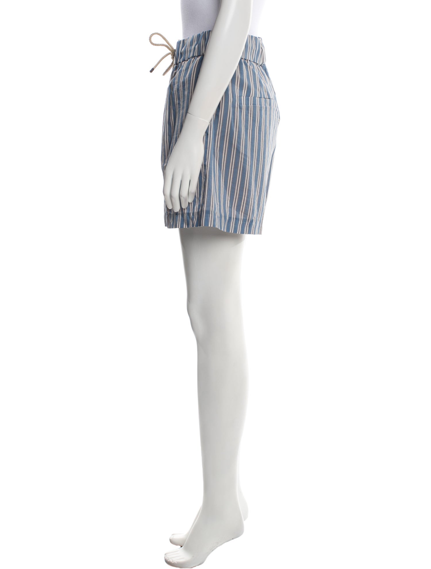 Brunello Cucinelli Striped Mini Shorts