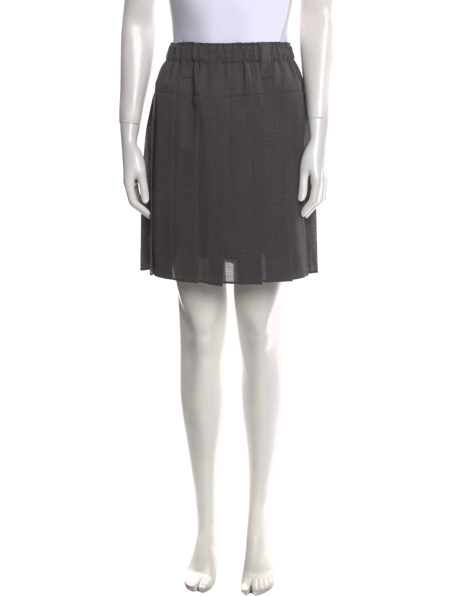 Brunello Cucinelli Pleated Accents Mini Skirt