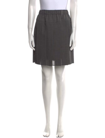 Brunello Cucinelli Pleated Accents Mini Skirt