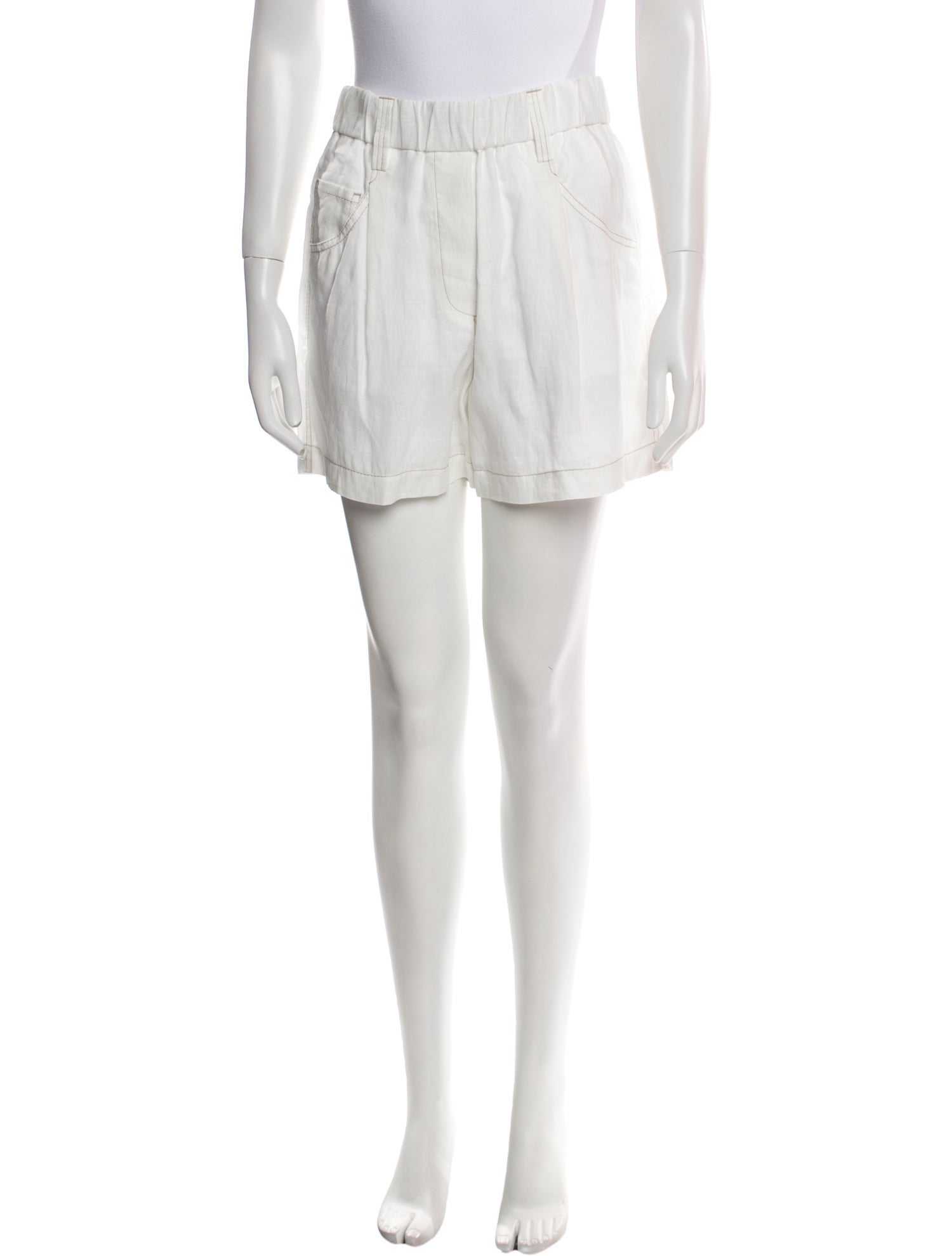 Brunello Cucinelli Linen Mini Shorts