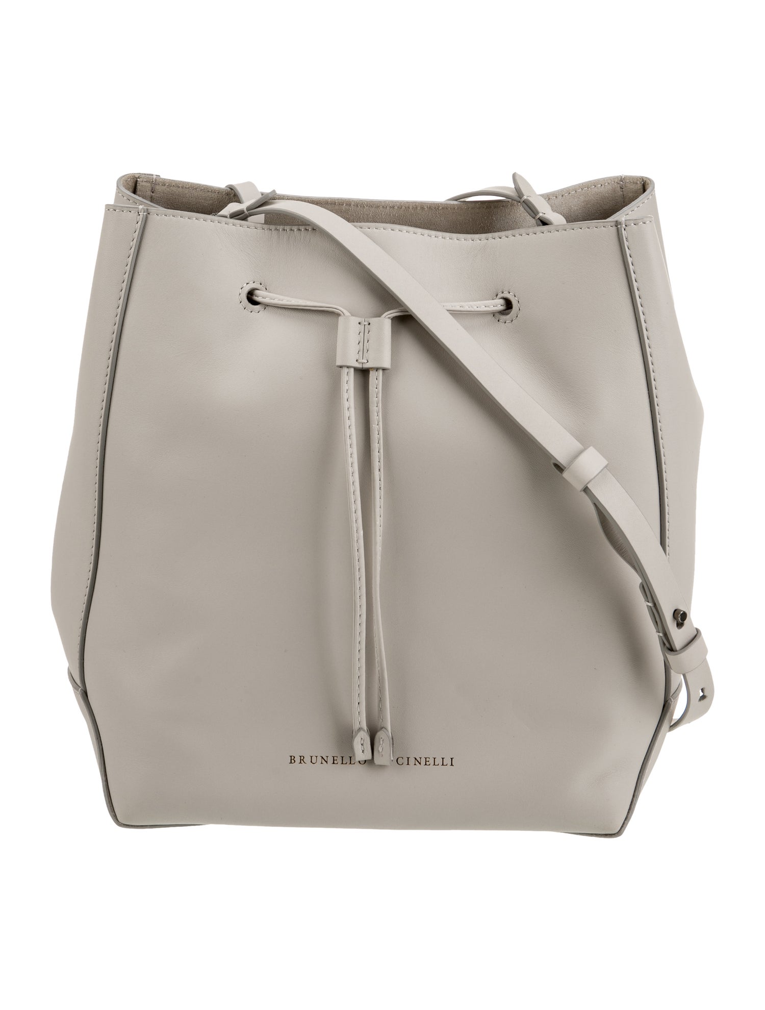 Brunello Cucinelli Leather Bucket Bag