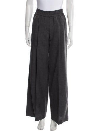 Brunello Cucinelli Virgin Wool Wide Leg Pants