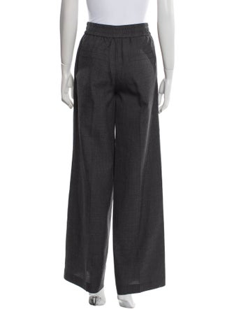 Brunello Cucinelli Virgin Wool Wide Leg Pants