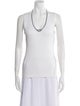 Brunello Cucinelli Scoop Neck Sleeveless Top