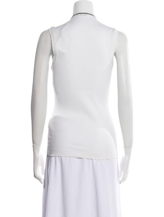 Brunello Cucinelli Scoop Neck Sleeveless Top