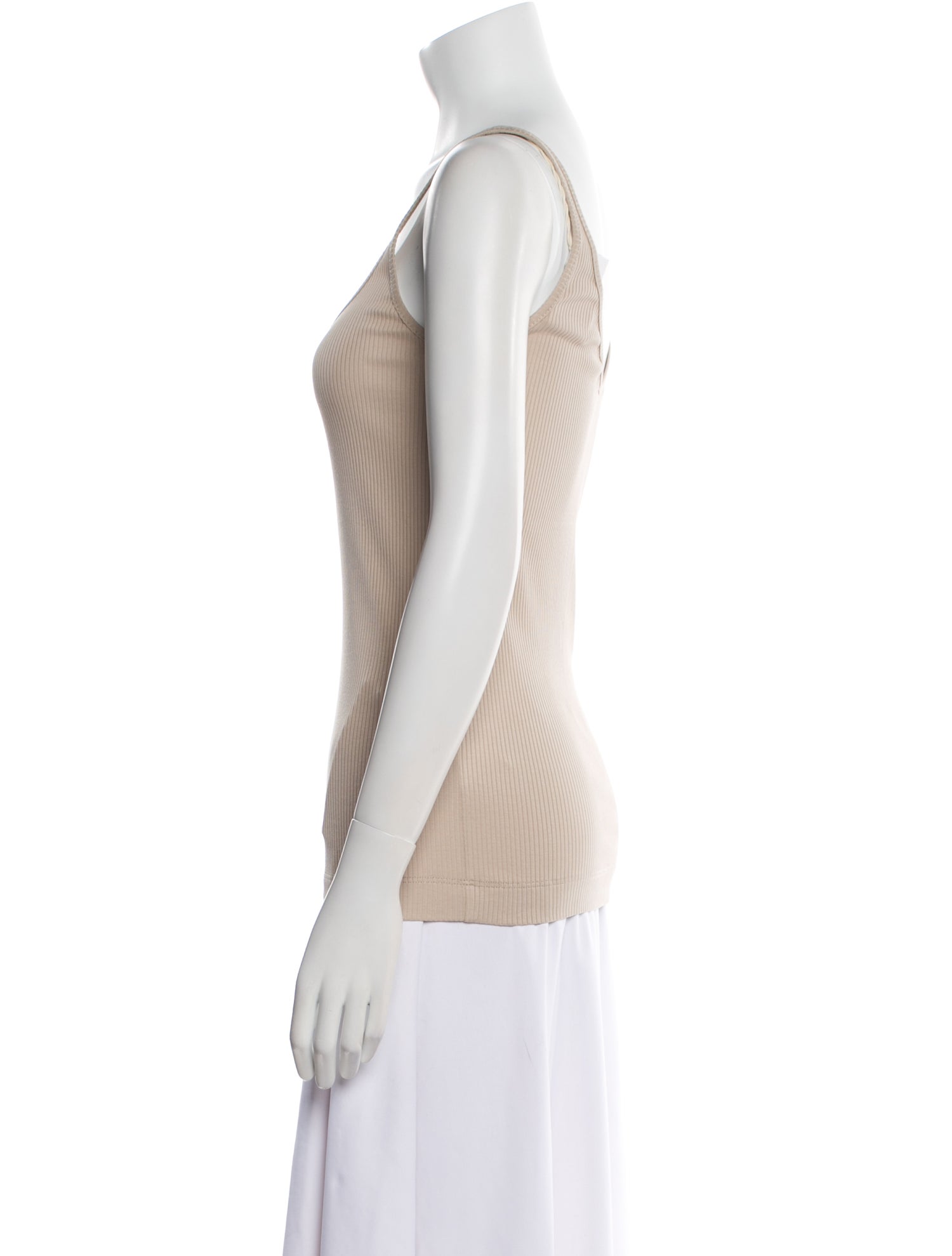 Brunello Cucinelli Scoop Neck Sleeveless Top
