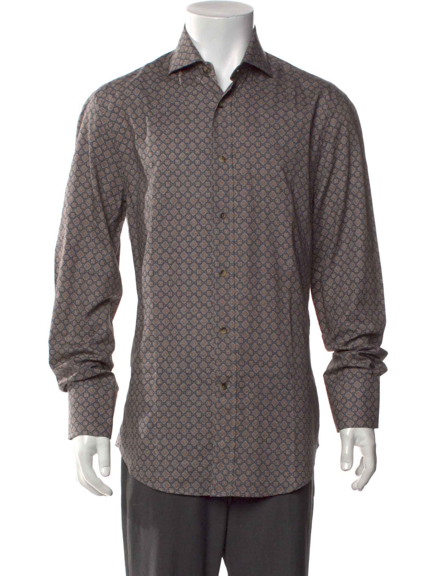 Brunello Cucinelli Printed Long Sleeve Shirt w/ Tags