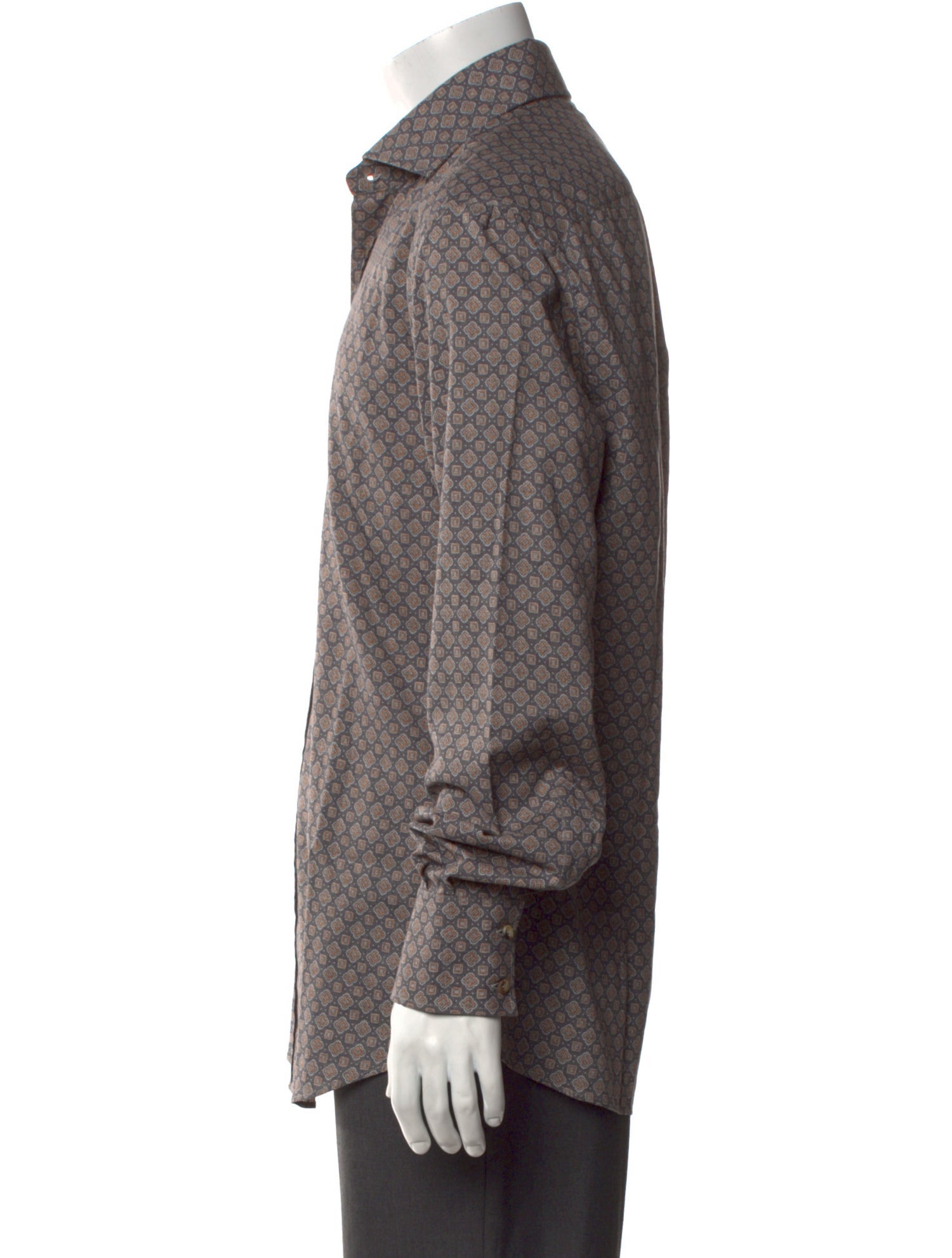 Brunello Cucinelli Printed Long Sleeve Shirt w/ Tags