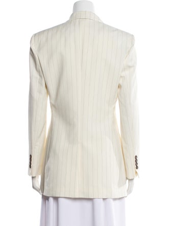 Brunello Cucinelli Virgin Wool Striped Blazer