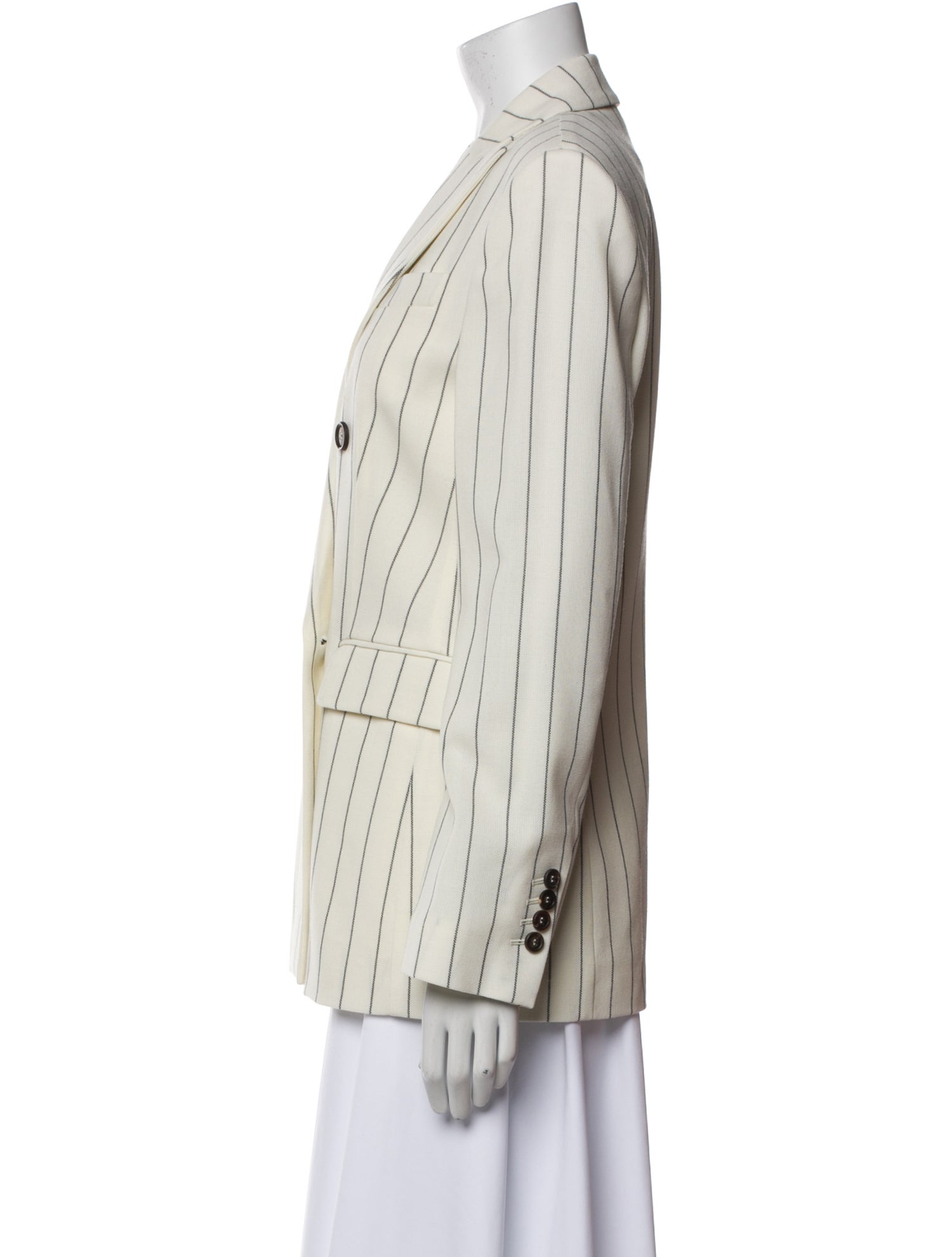 Brunello Cucinelli Virgin Wool Striped Blazer