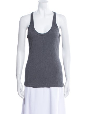 Brunello Cucinelli Scoop Neck Sleeveless Top