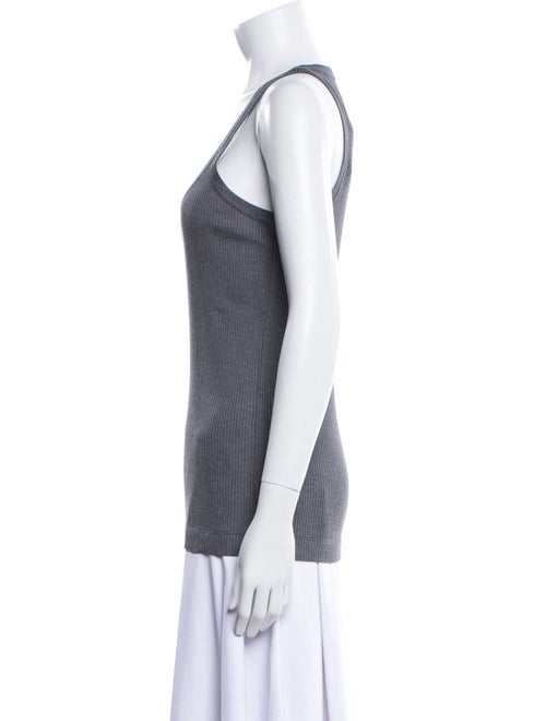 Brunello Cucinelli Scoop Neck Sleeveless Top