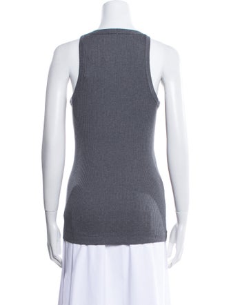 Brunello Cucinelli Scoop Neck Sleeveless Top