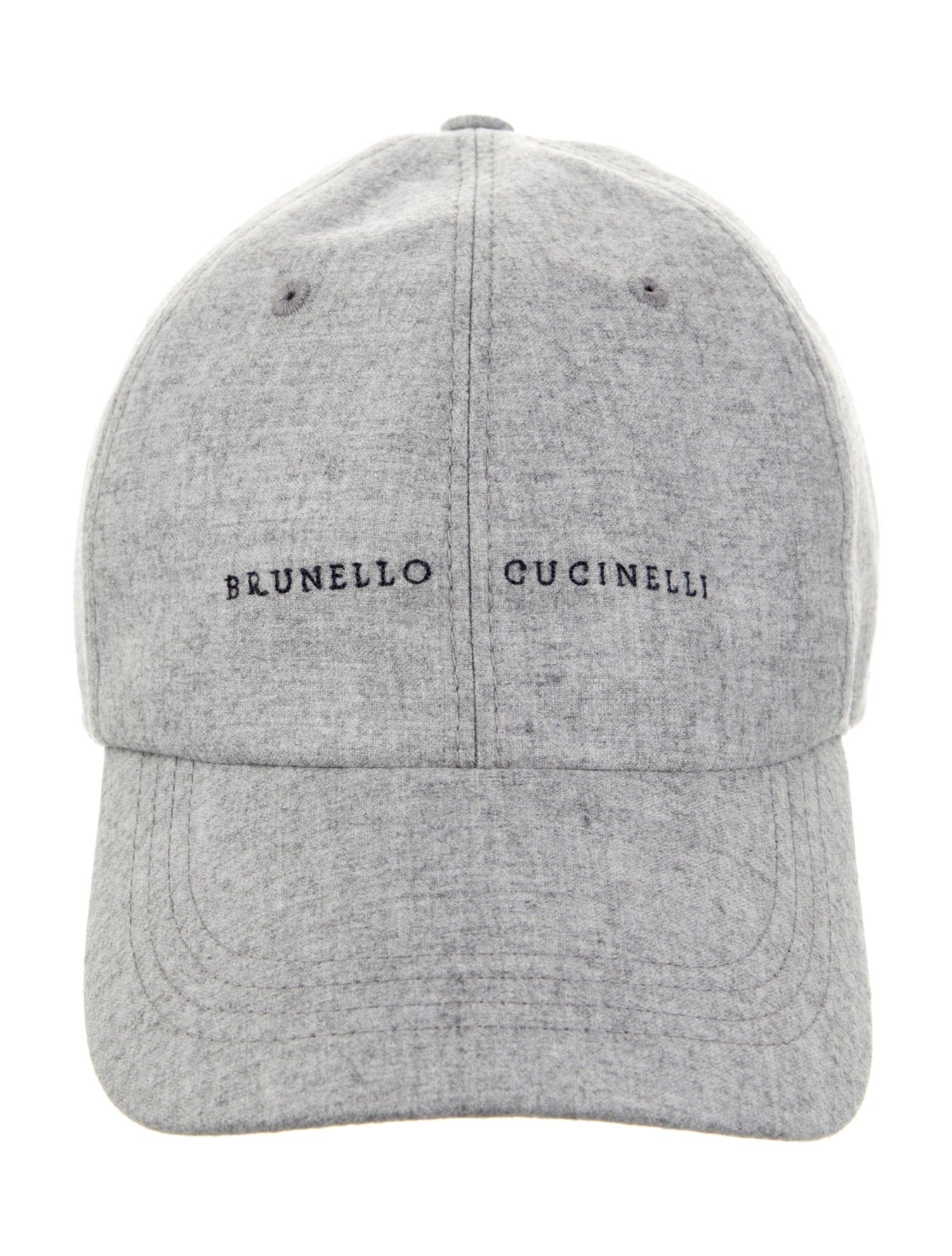 Brunello Cucinelli Embroidered Wool Baseball Hat