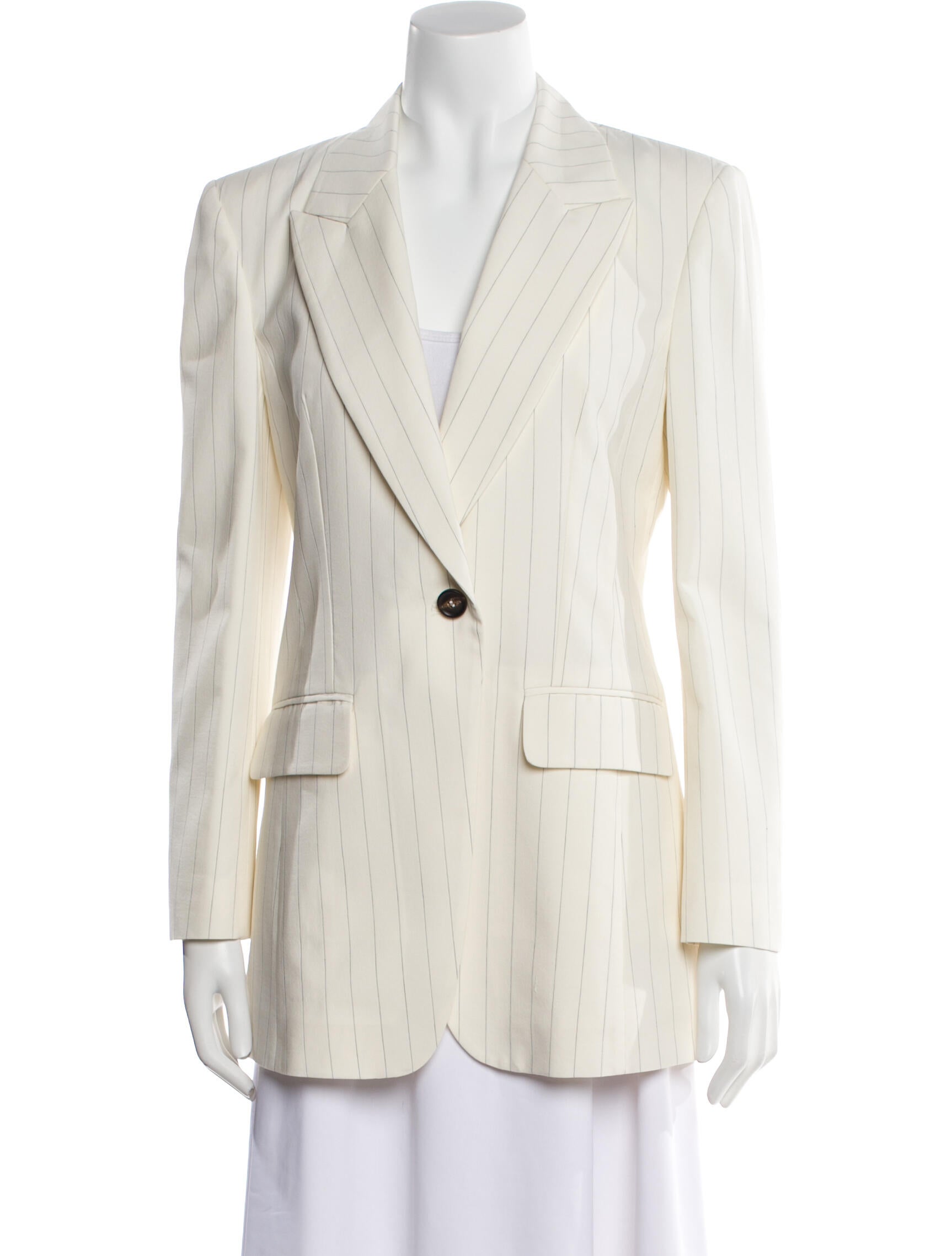 Brunello Cucinelli Virgin Wool Striped Blazer