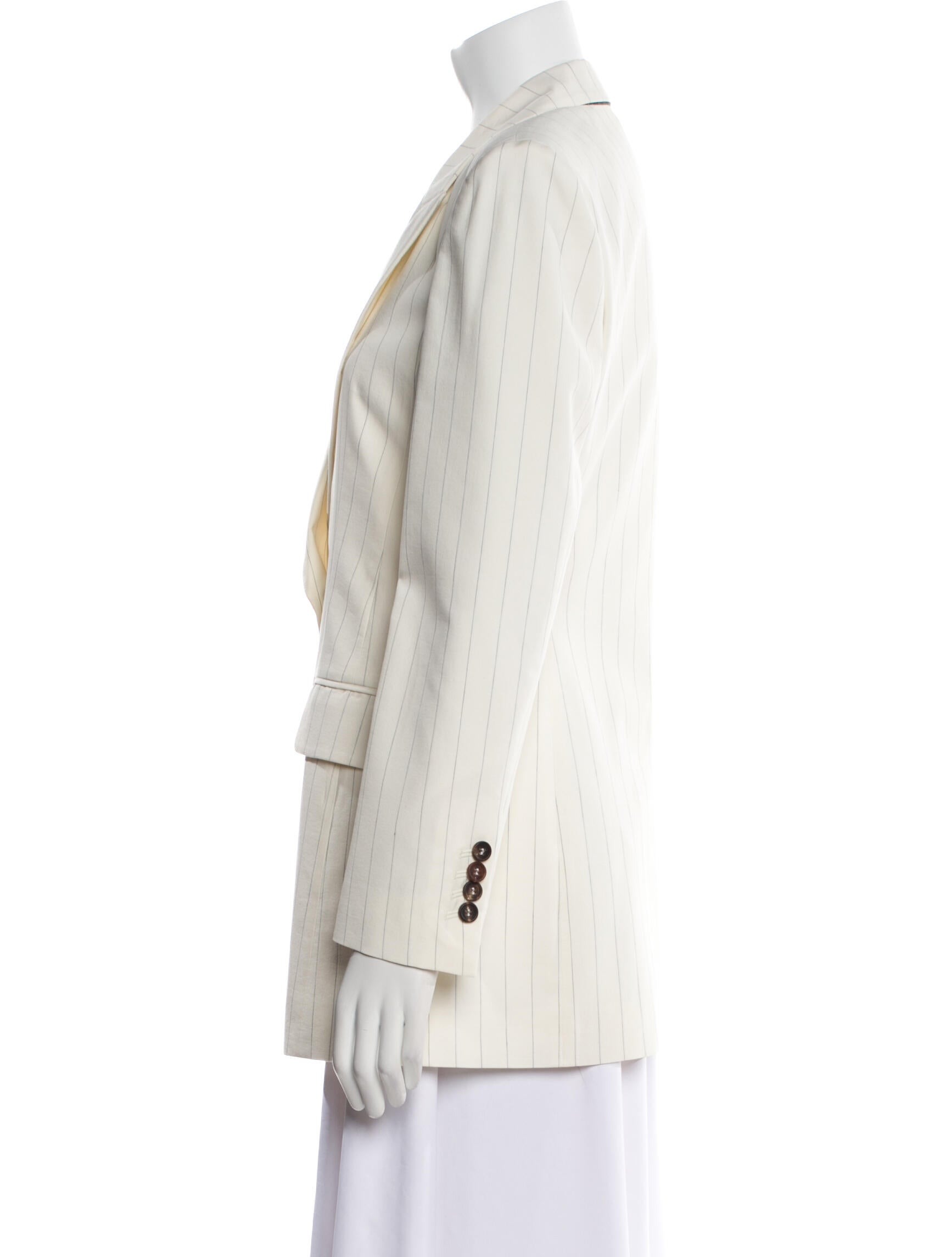 Brunello Cucinelli Virgin Wool Striped Blazer