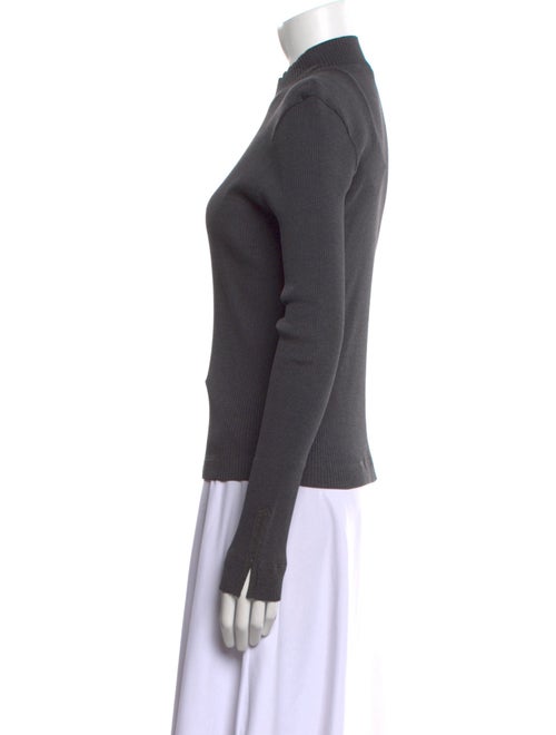 Brunello Cucinelli Mock Neck Long Sleeve Top