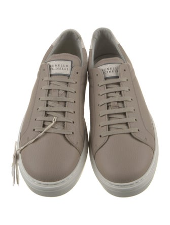 Brunello Cucinelli Leather Printed Sneakers