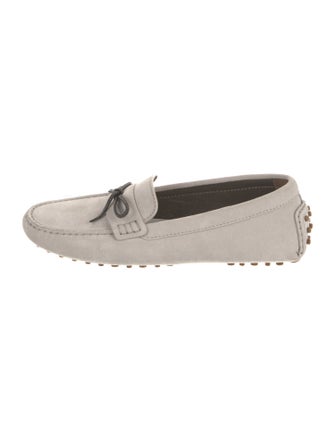 Brunello Cucinelli Suede Bow Accents Loafers