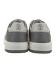 Brunello Cucinelli Leather Colorblock Pattern Sneakers