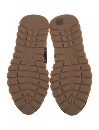 Brunello Cucinelli Leather Studded Accents Sneakers