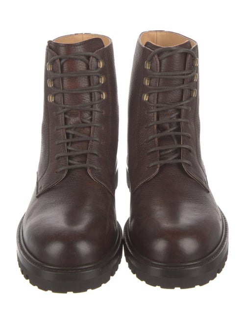 Brunello Cucinelli Leather Hiking Boots