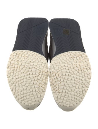 Brunello Cucinelli Suede Colorblock Pattern Sneakers