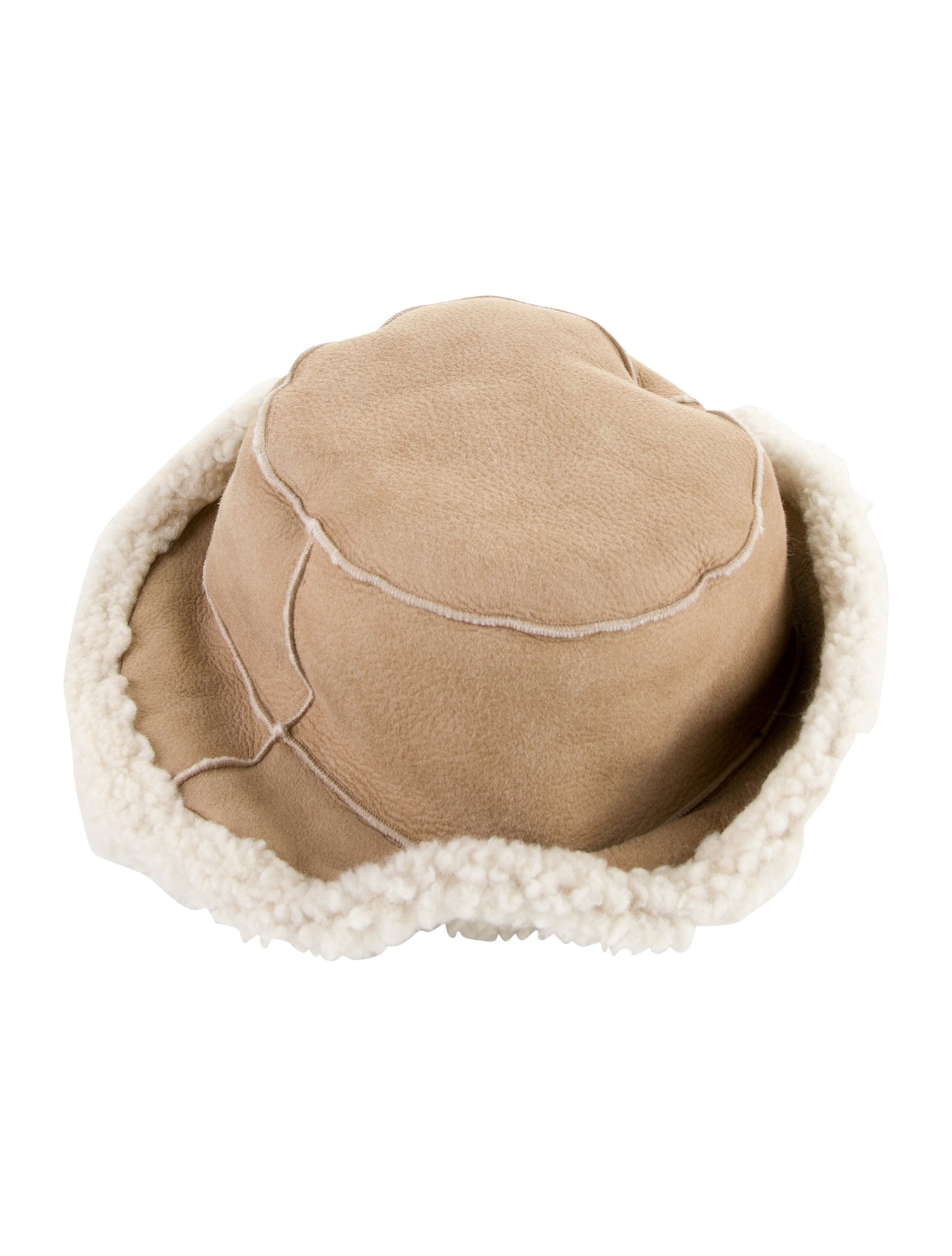 Brunello Cucinelli Faux Fur Leather Hat