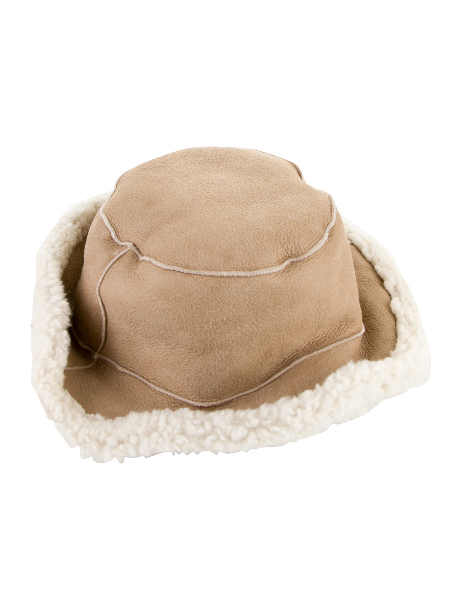 Brunello Cucinelli Faux Fur Leather Hat