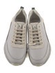 Brunello Cucinelli Leather Colorblock Pattern Sneakers
