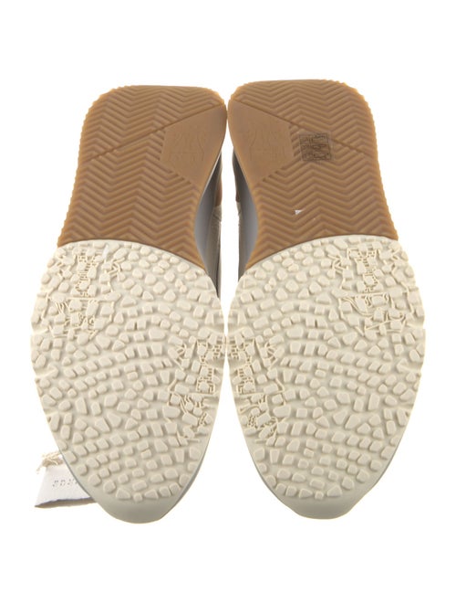 Brunello Cucinelli Leather Colorblock Pattern Sneakers