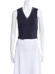 Brunello Cucinelli V-Neck Sleeveless Crop Top
