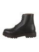 Brunello Cucinelli Leather Combat Boots
