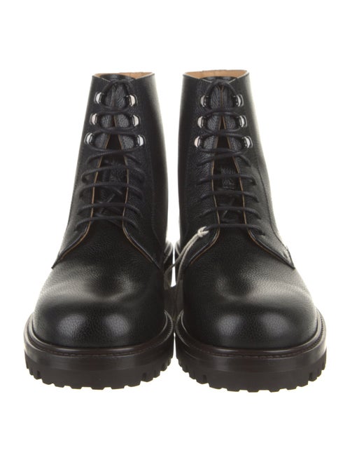 Brunello Cucinelli Leather Combat Boots