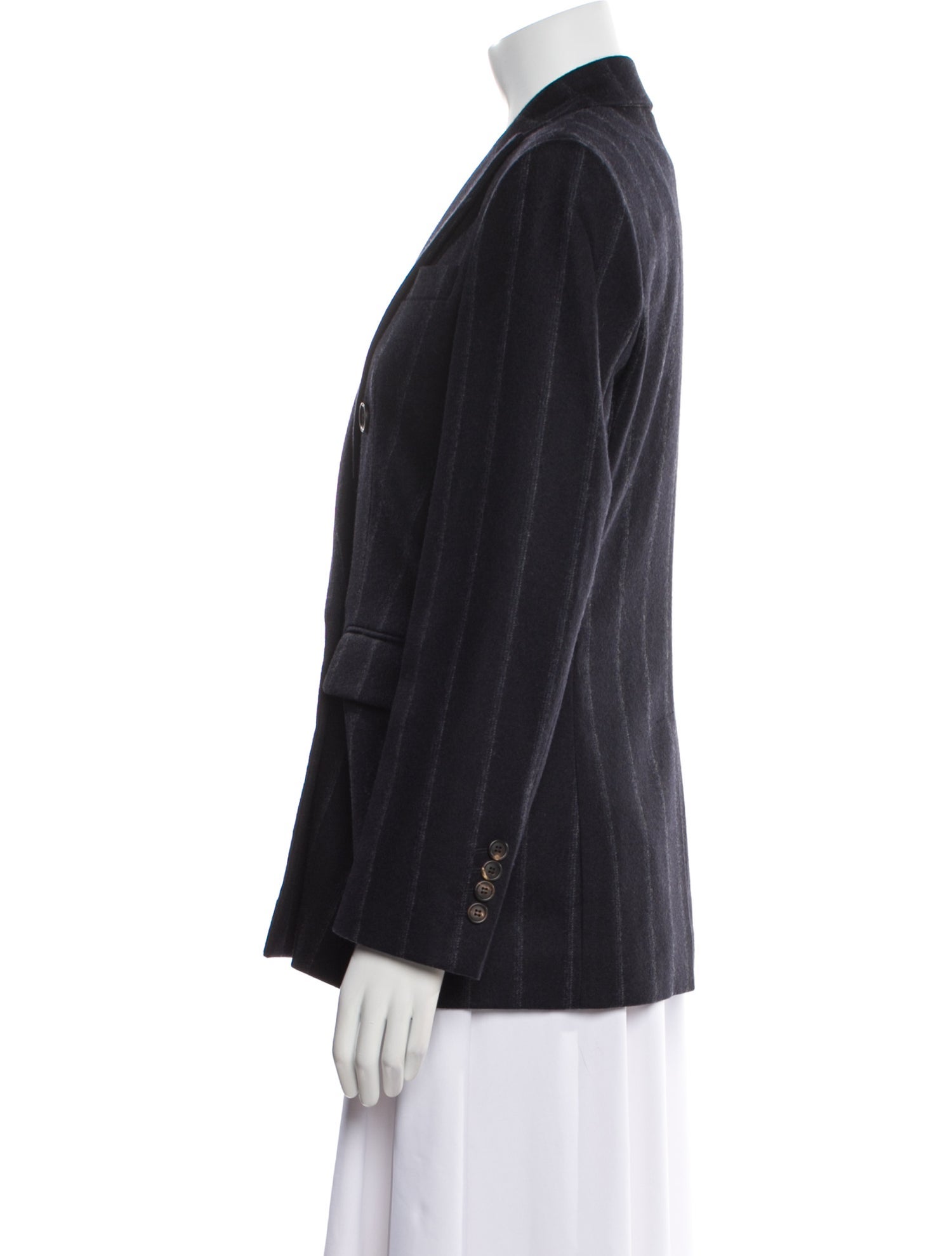 Brunello Cucinelli Virgin Wool Striped Blazer
