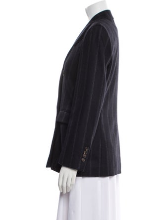 Brunello Cucinelli Virgin Wool Striped Blazer